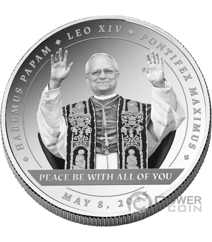 POPE LEO XIV First American Pontifex 1 Oz Silver Coin 2