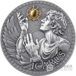 ICARUS Great Greek Mythology 1 Oz Серебро Монета 1000 Франков Камерун 2025