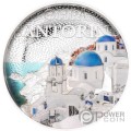 SANTORINI Architectures of the World 2 Oz Moneda Plata 10$ Cook Islands 2025