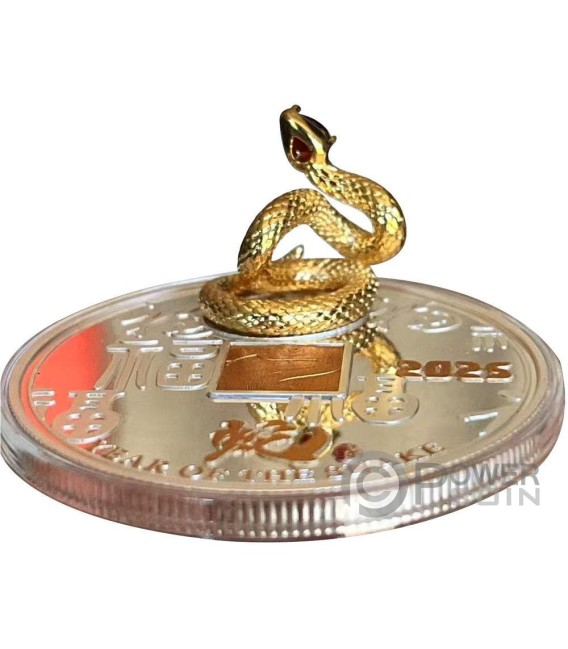 YEAR OF THE SNAKE Copper Coin 2000 Francs Cameroon 2025