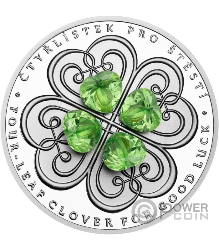 【驚きの値段で】 Coin Silver Oz 1 Coin Crystal CLOVER FOUR-LEAF 2$ 2025 Niue グローブ