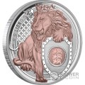 LION Heraldic Beasts Löwe 1 Oz Silber Münze 1$ Niue 2025