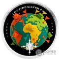 RISK OF WAR Terra 1 Oz Серебро Монета 2$ Ниуэ 2025