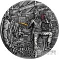 ATHOS Three Musketeers 2 Oz Silber Münze 5$ Niue 2023