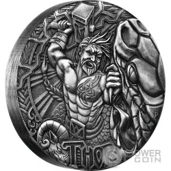 Thor Norse God 2oz Silver Coin Limited Edition Extremely Rare Collectable