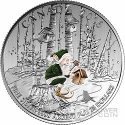 2017 VIEW OF CANADA FROM SPACE BONDAR GLOW IN THE DARK 25$ 1oz PURE SILVER COIN 