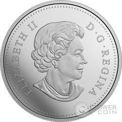 2017 VIEW OF CANADA FROM SPACE BONDAR GLOW IN THE DARK 25$ 1oz PURE SILVER COIN 
