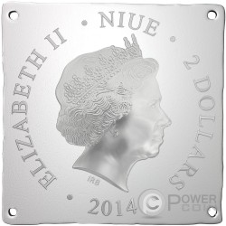 PETER IN GLORY 1 Oz Gilded Silver Coin Niue 2014 $2 World Heritage ST 