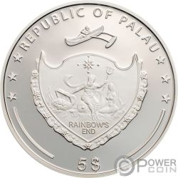 DON QUIXOTE Illusions Del Prete Silver Coin 5$ Palau 2008