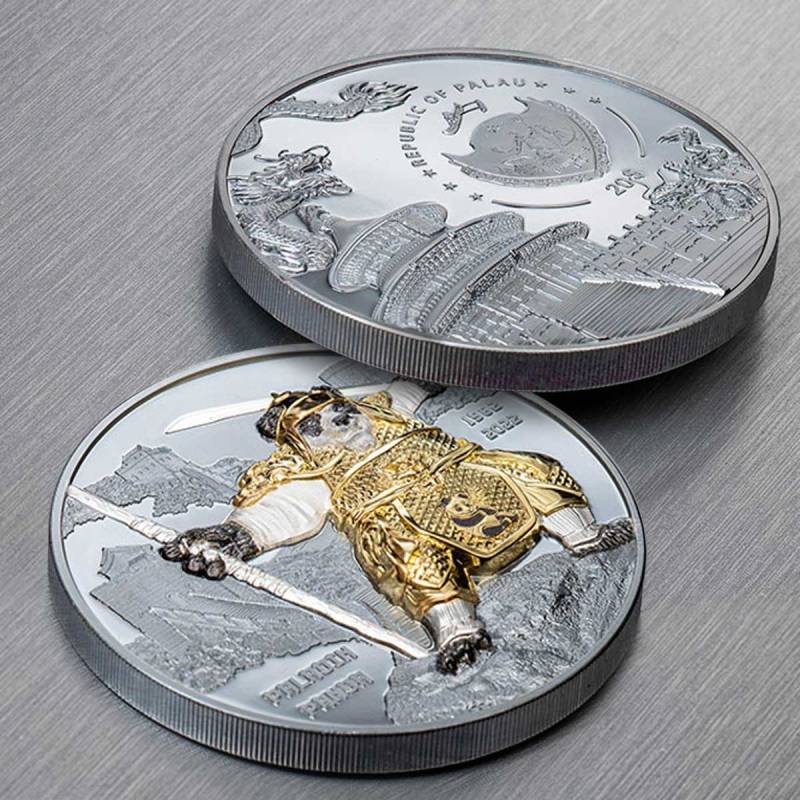 paladin panda 3 oz silver coin