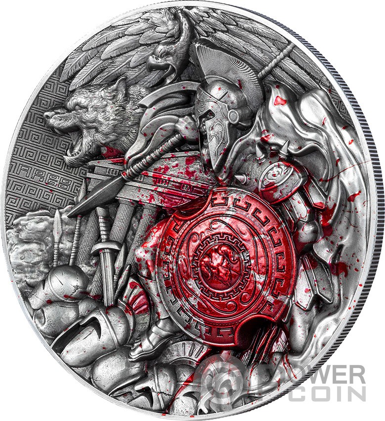 ARES 10 Oz Silver Coin 50000 Francs Chad 2024