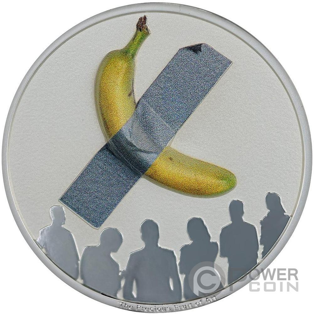 PRECIOUS FRUIT OF ART Banana Art is Art 2 Oz Silber Münze 2$ Niue 2025