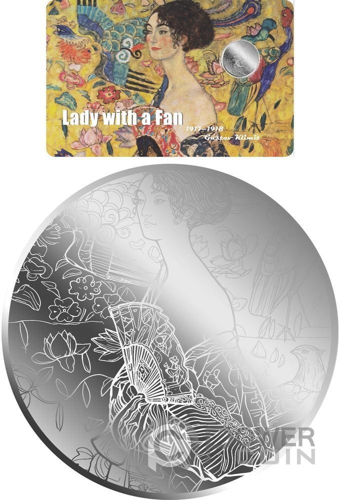 LADY WITH A FAN 1/500 Oz Silver Coin 1$ Liberia 2026