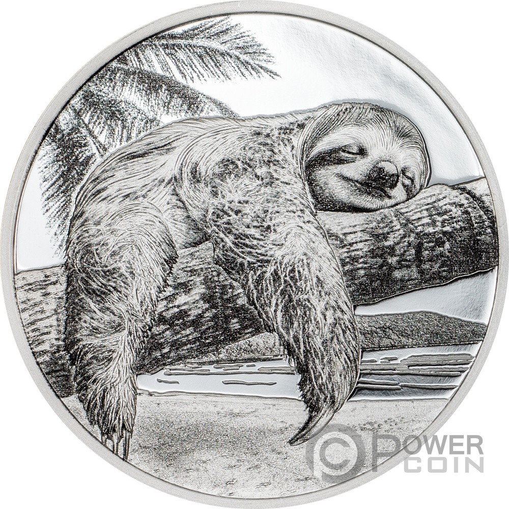 SLOTH Seven Deadly Sins 1 Oz Silber Münze 5$ Cook Islands 2026