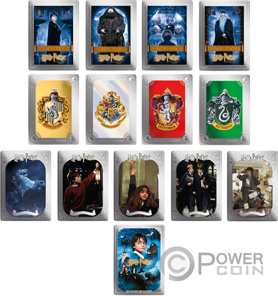 HARRY POTTER Coin Cards Blind Box 2x Silber Münze 1$ Samoa 2026
