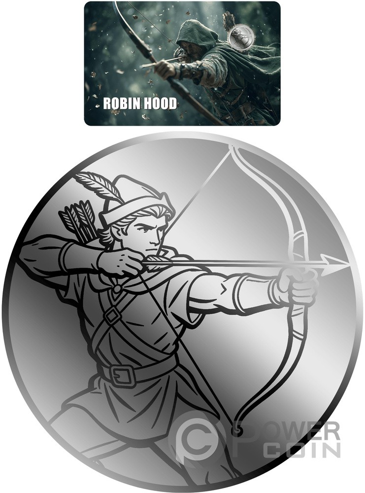 ROBIN HOOD 1/500 Oz Palladium Coin 25$ Liberia 2026