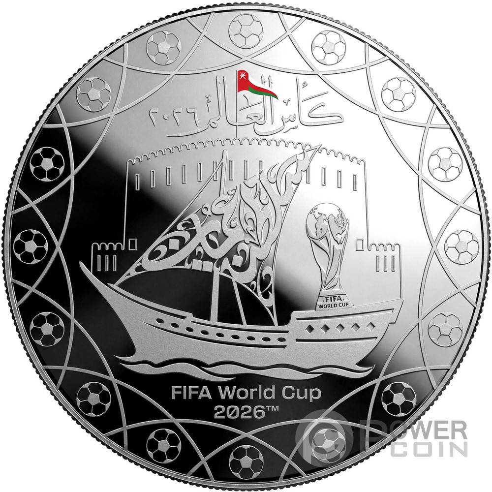 FIFA WORLD CUP Silber Münze 1 Rial Oman 2026