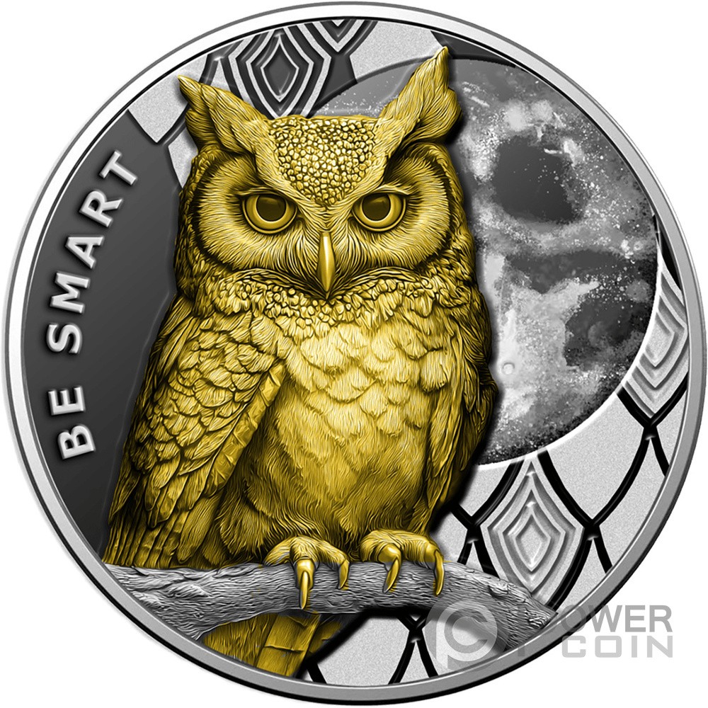OWL Be Smart 1 Oz Silver Coin 1000 Francs Cameroon 2026