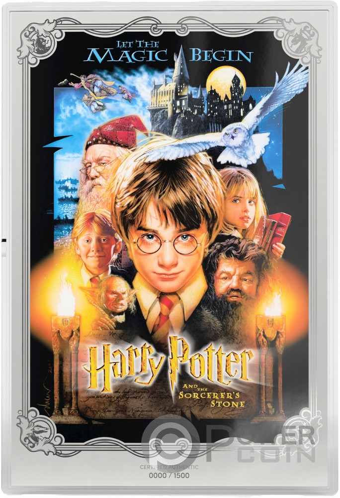 HARRY POTTER AND SORCERER'S STONE Movie Poster 1 Oz Silberfolie 2$ Niue 2026