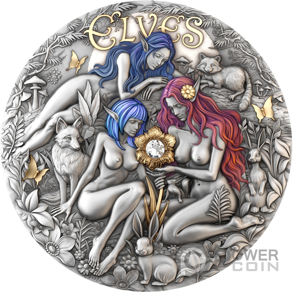 ELVES Eternal Sisters 2 Oz Silver Coin 2000 Francs Cameroon 2026