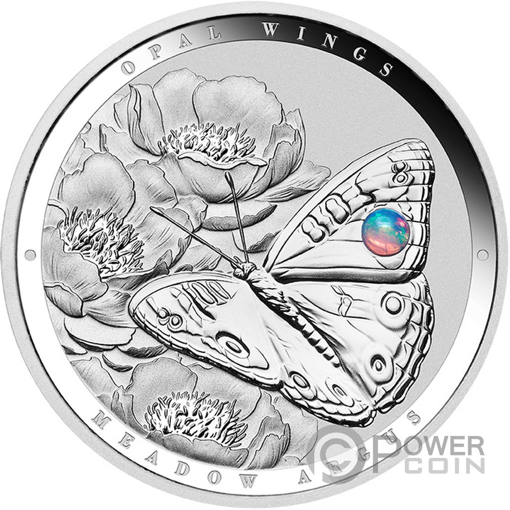 MEADOW ARGUS Australian Opal Wings 1 Oz Silber Münze 2$ Niue 2026