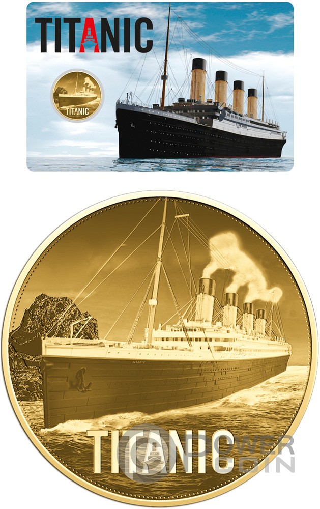 TITANIC 1/1000 Oz Medaille Or