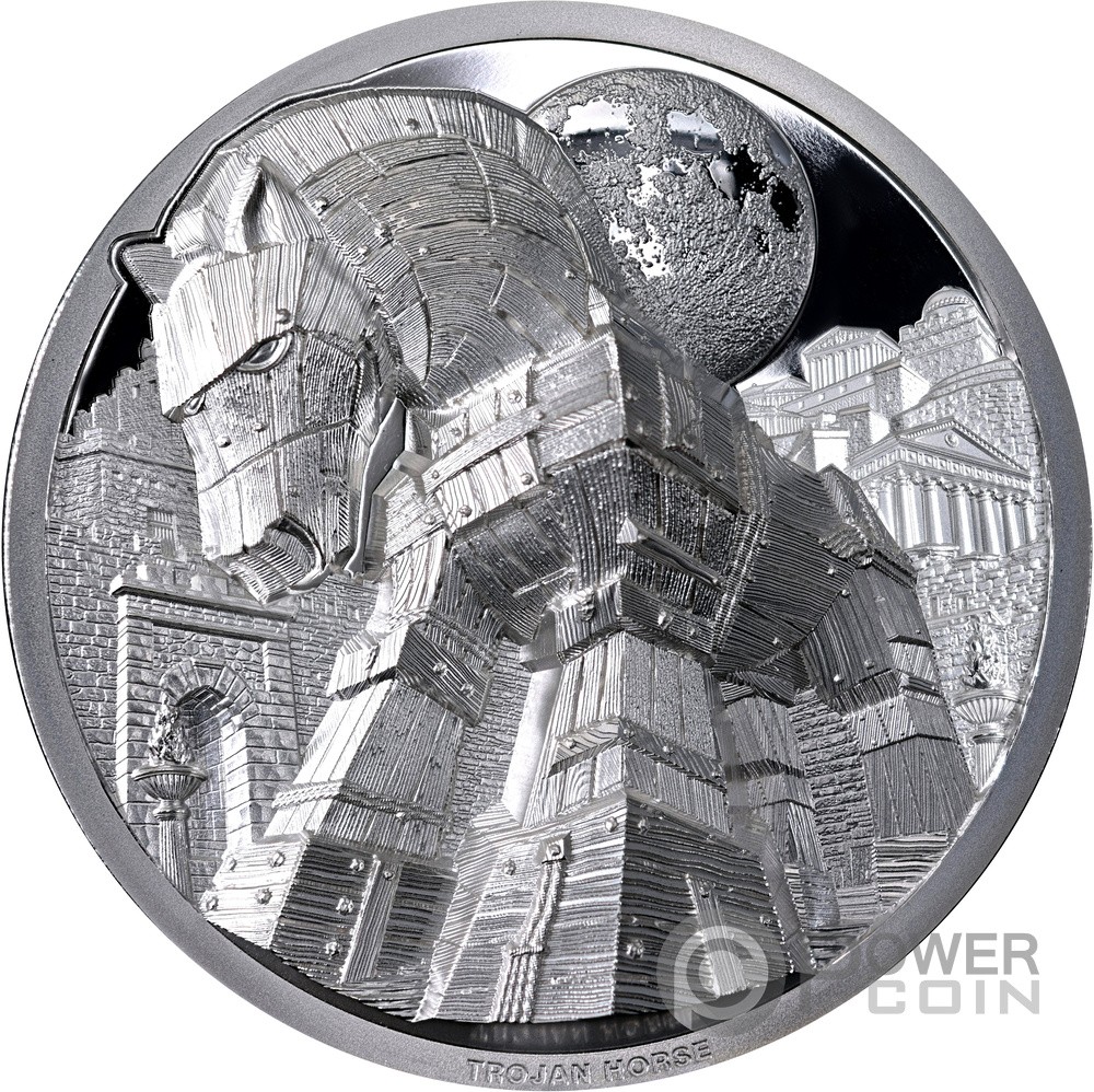 TROJAN HORSE 5 Oz Silber Münze 25$ Cook Islands 2026