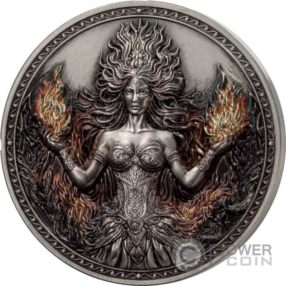 FIRE Four Elements 1 Oz Silver Coin 5 Cedis Ghana 2026