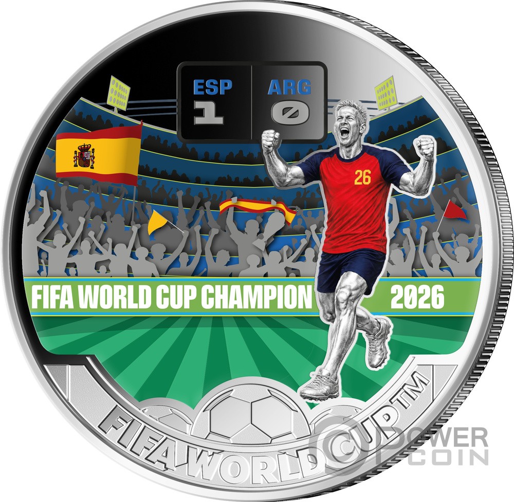 WHO WILL BE THE CHAMPION 2026 FIFA World Cup Champions Base Metal 50 Cents Solomon Islands 2026