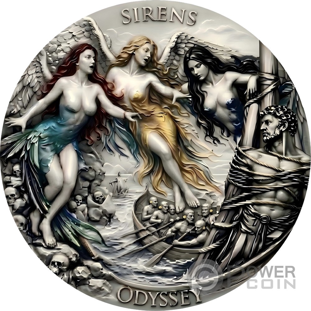 SIRENS Odyssey 2 Oz Silber Münze 2000 Francs Cameroon 2026