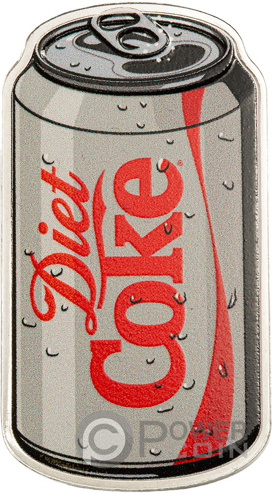 DIET COKE Coca Cola 1 Oz Moneta Argento 2$ Solomon Islands 2026